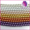 Wholesale price 6mm imitation round glass pearl string